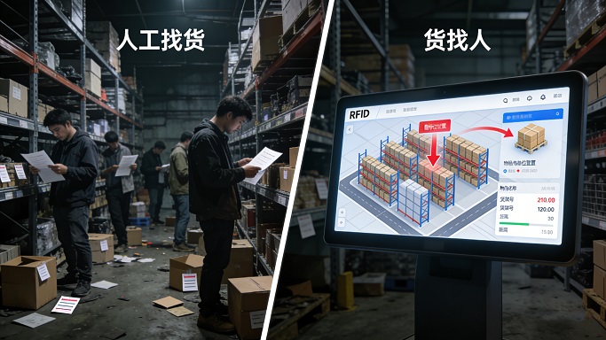 從“人工找貨”到“貨找人”：RFID如何解決倉(cāng)儲(chǔ)最大痛點(diǎn)？